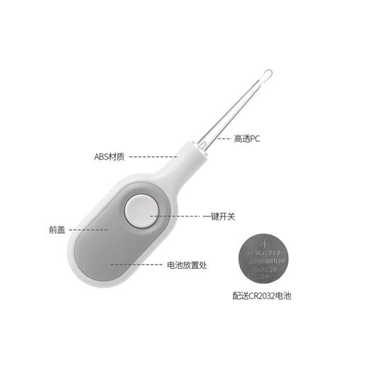 FaSoLa 发光挖耳勺 婴儿儿童软头掏耳朵神器硅胶带灯可视安全套装 商品图5