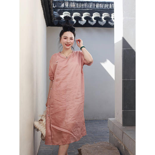 【抖音专属】连衣裙（21707180B-檀唇） 商品图2