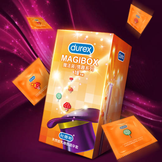 杜蕾斯避孕套安全套魔法凸点螺纹凉感热感果味18只*1盒 商品图0