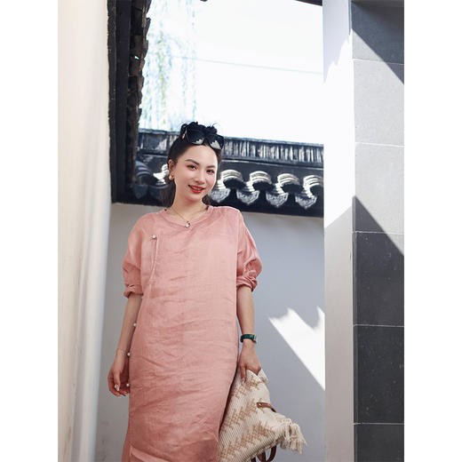 【抖音专属】连衣裙（21707180B-檀唇） 商品图3