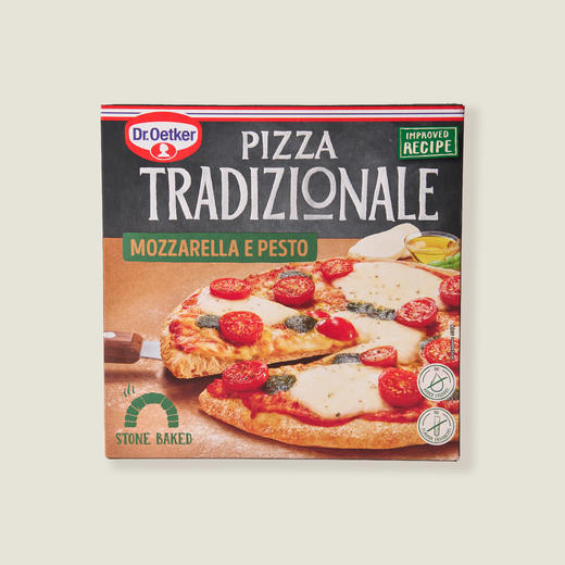 欧特家博士传统石炉香蒜马苏里拉干酪比萨 385g 商品图0