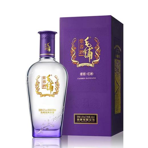 45°毛铺苦荞酒（紫荞）500ml 商品图1