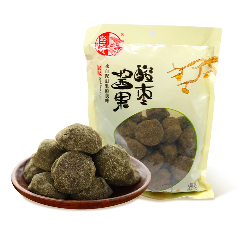 【湖南特产】彭记酱果酸枣糕468g/袋 原味酸枣粒 酸甜可口