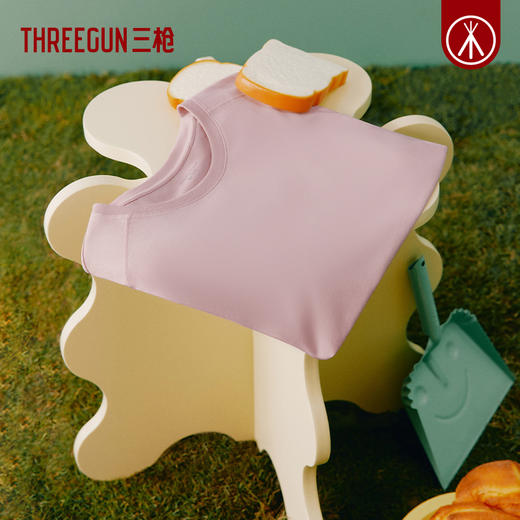 Threegun三枪 【水柔棉】圆领女士短袖T恤-24236A011 商品图9