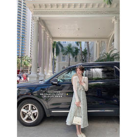 金蘑菇菇 夏花 艺术氛围碎花 / 无袖碎花裙纯欲风挂脖背带连衣裙