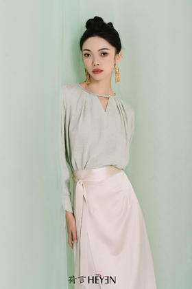 荷言GL怀远 新中式白色设计感半裙