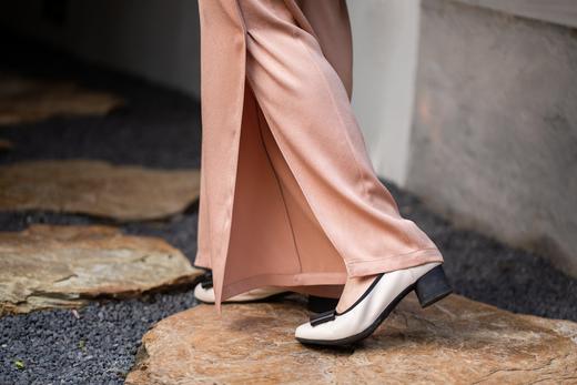 🔥【现货秒杀】软底高跟豆豆鞋👠轻便舒适全牛皮包裹一脚蹬 商品图4