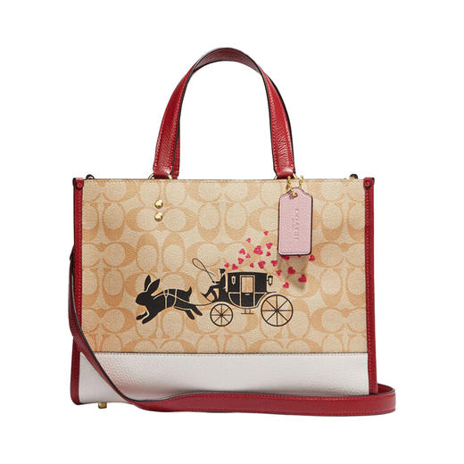 COACH 卡其色女士托特包 CE645-IMOT4 商品图0