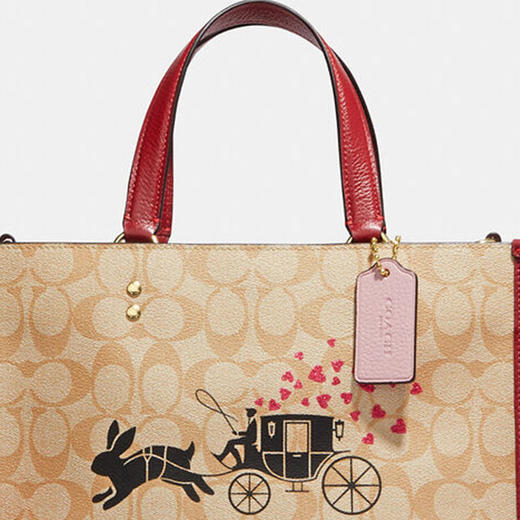 COACH 卡其色女士托特包 CE645-IMOT4 商品图3