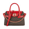 Michael Kors  女士拼色手提包 30T0GNMM0B-BRNBRTRED 商品缩略图0
