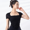 跃牌【禅语梵心系列】新款百搭固定式胸垫透气健身瑜伽服短袖 F2236（一体式胸垫） 商品缩略图7