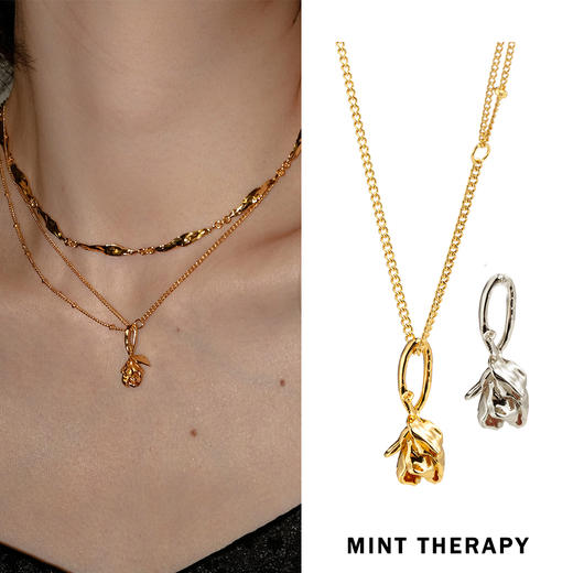 MINT THERAPY 液态蔷薇花项链 商品图1