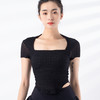 跃牌【禅语梵心系列】新款百搭固定式胸垫透气健身瑜伽服短袖 F2236（一体式胸垫） 商品缩略图6