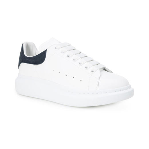 ALEXANDER MCQUEEN 亚历山大·麦昆小白鞋 黑尾撞色系带低帮男士运动鞋 553680-WHGP7-9483 商品图1