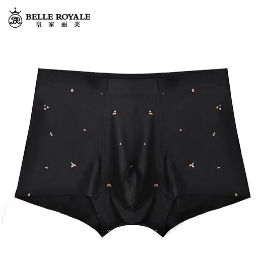 新款天然再生纤维莫代尔男士内裤艾草抗菌裆男款裤头裸感无痕裤衩平角裤DKN1165 商品图0