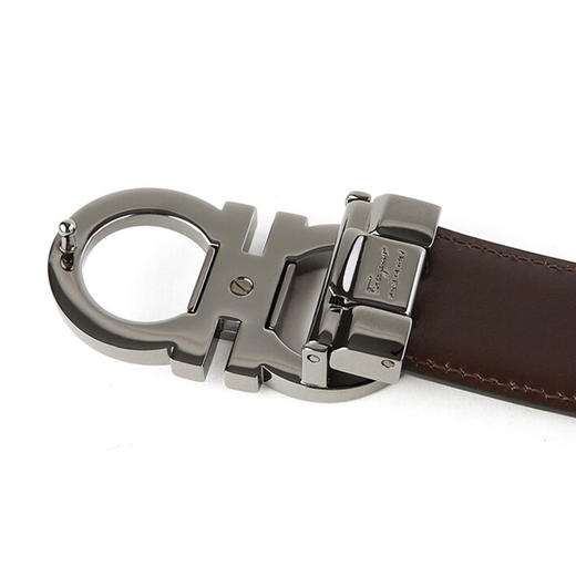 SALVATORE FERRAGAMO 男士黑色牛皮腰带 67-9535-644557【包装随机，部分无包装盒】 商品图3