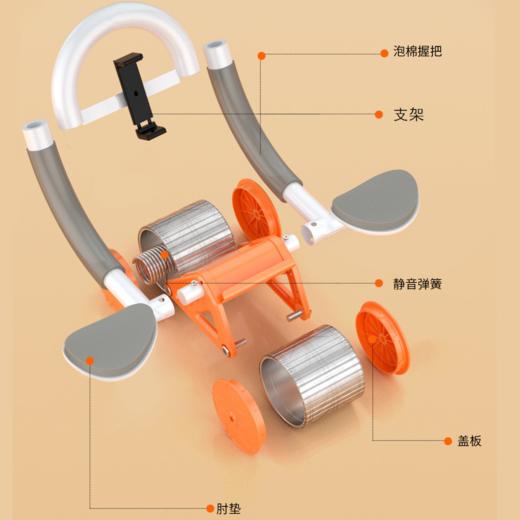 【下单送计时器+跪垫】全新肘撑健腹轮 男女收腹卷腹腹肌轮（3-615） 商品图2