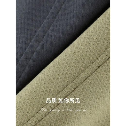 COCOBELLA高腰立体打褶遮胯休闲西裤女宽松垂坠直筒长裤PA929 商品图3