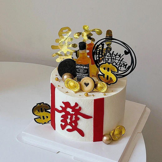 【暴富威士忌】男生蛋糕 商品图0