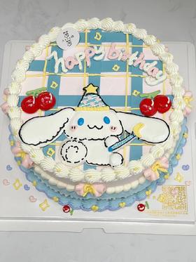 蓝色手绘大耳狗（提前24小时预订）