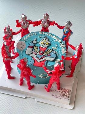 蓝色手绘奥特曼（提前24小时预订）