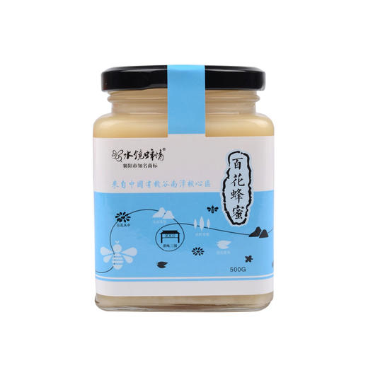 【严选】【0添加 0加工 结晶乳白 绵软细腻】水镜蜂情百花蜂蜜500g（厂家直发） 商品图1