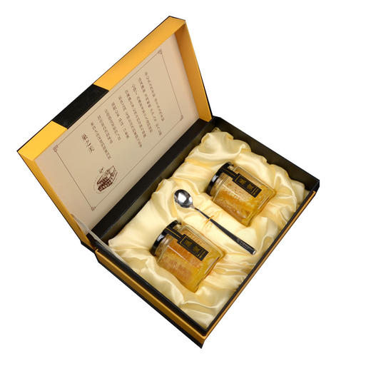 【严选】【完整蜂巢 成熟巢蜜 甘甜味美】水镜蜂情原生巢蜜礼盒600g（厂家直发） 商品图0