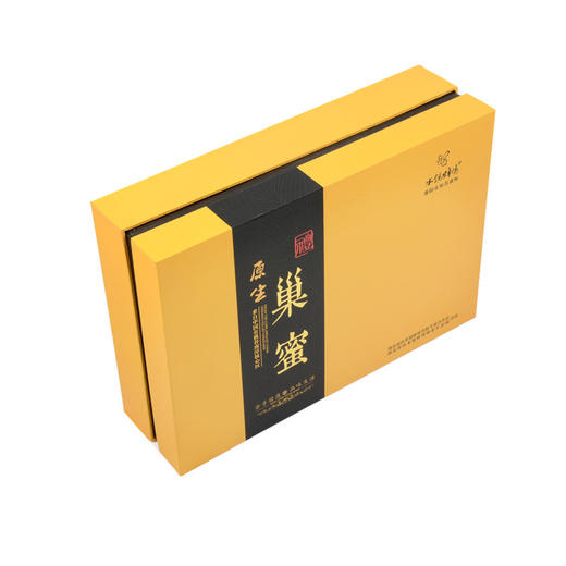 【严选】【完整蜂巢 成熟巢蜜 甘甜味美】水镜蜂情原生巢蜜礼盒600g（厂家直发） 商品图1