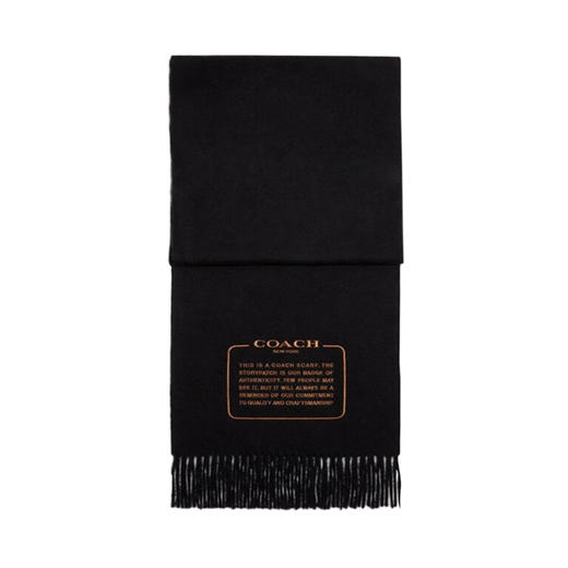 COACH 黑色女士围巾 CB685BLKONE 商品图4