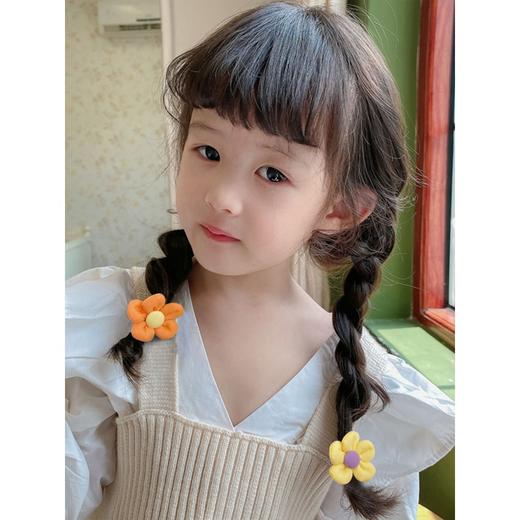 【9.9包邮】6件套儿童毛巾圈发绳不伤发可爱扎头绳弹性好扎马尾皮筋 商品图3