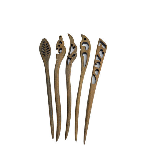 印尼进口绿檀木发簪 天然原木 手工细做 优雅国风 商品图10