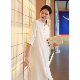 【抖音专属】长款衬衫（19810141-山矾）