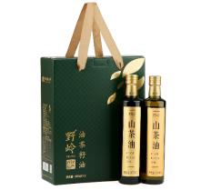 野岭油山茶油 绿色食品礼盒 500ml*2瓶 商品图0