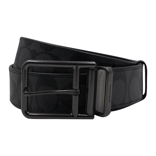 COACH 蔻驰 黑色PVC配皮时尚老花男士腰带 F91288QBMI5 商品图0