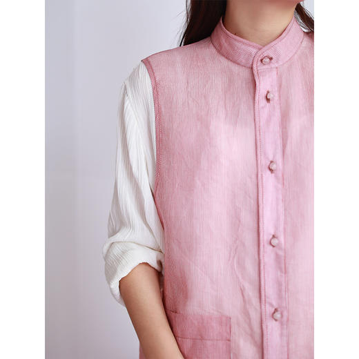 【抖音专属】马甲（22704151-条纹红） 商品图2