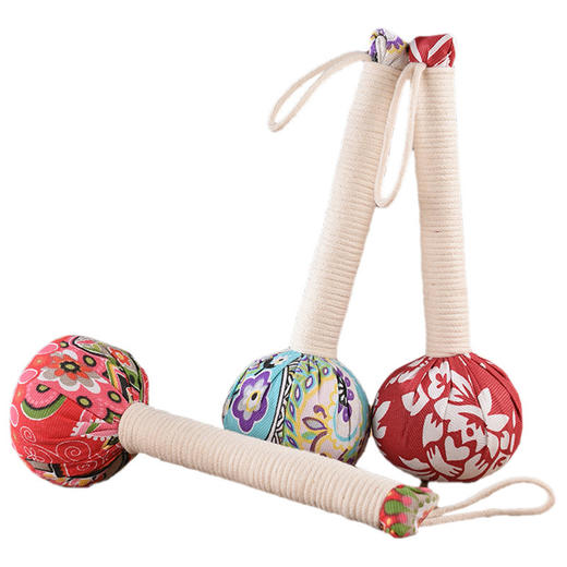 【五子艾草锤】手捶养生 家用拍打经络 敲打棒颈椎肩颈捶 背按摩锤 商品图3