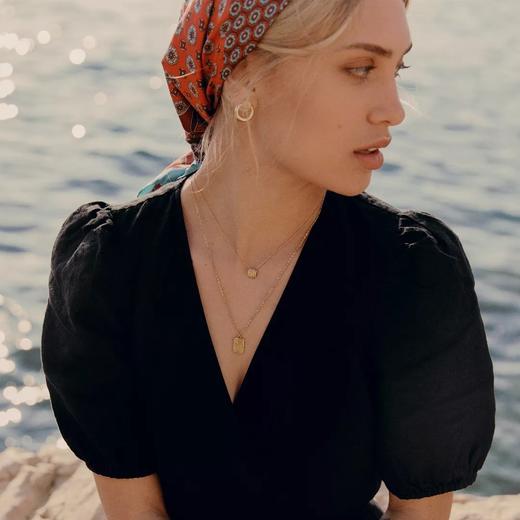 北京仓｜Louise Damas-Gyptis Pendant-雕刻 金色 项链［法国设计师］ 商品图0