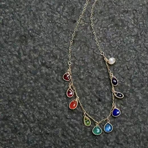 彩虹彩宝项链 商品图3