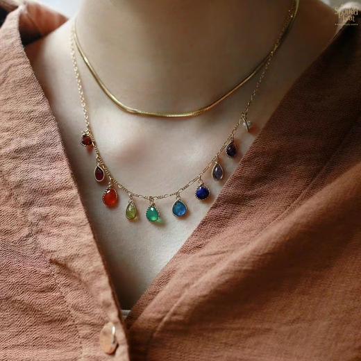 彩虹彩宝项链 商品图1