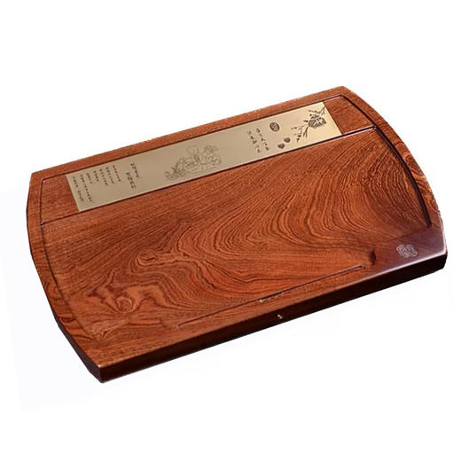 【特惠6折】龙福刚果花梨整块茶盘实木家用排水功夫茶台（63*38CM）刚果花梨简易茶盘71*41cm 商品图1