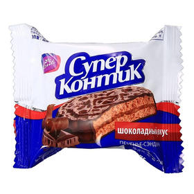（超值精选）俄罗斯进口康吉巧克力三明治饼干50g