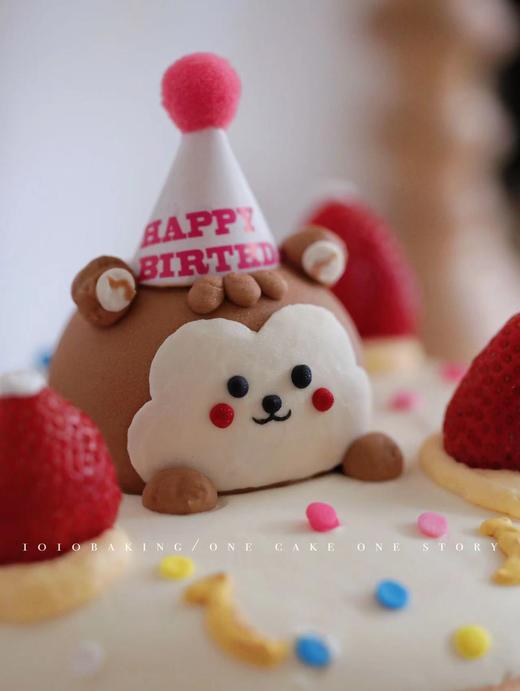 「小猴子」手绘立体小动物·100%动物奶油（附图6寸·提前3天预订） 商品图2