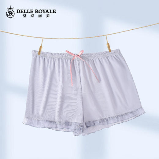 蕾丝安全裤女夏薄款防走光冰丝无痕打底短裤宽松不卷边可外穿家居裤DKM1228 商品图0