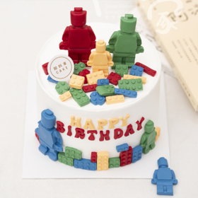 积木蛋糕（有翻糖配件需提前24小时预订）