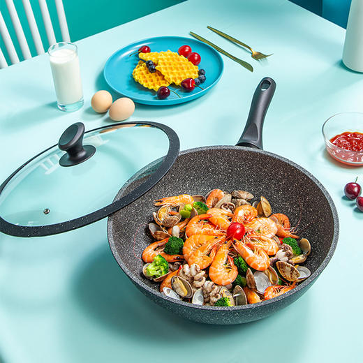 【清货款仅一个】Flonal不粘锅炒锅家用进口石器时代复底32cm炒锅 商品图1