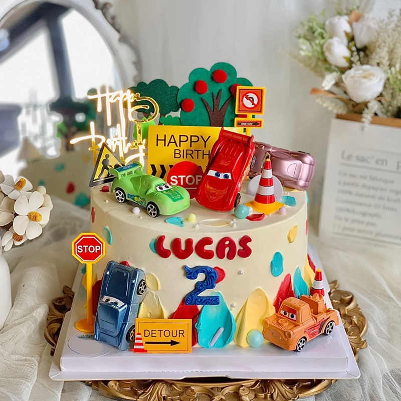 【汽车总动员】儿童生日蛋糕