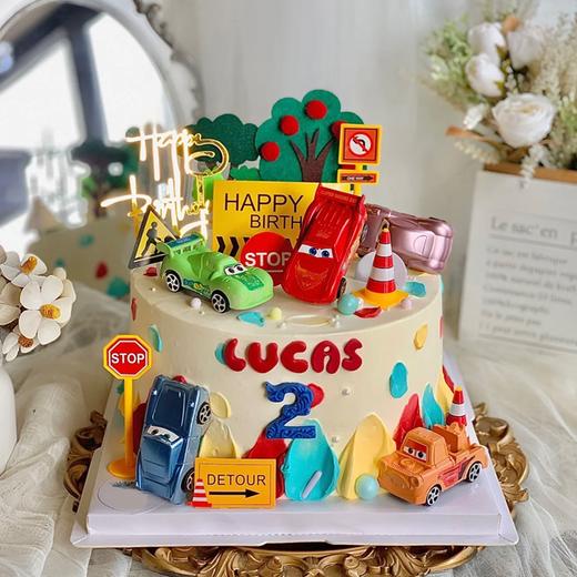 【汽车总动员】儿童生日蛋糕 商品图0