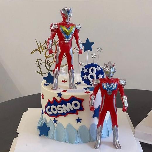 【奥特曼天团】儿童生日蛋糕 商品图0