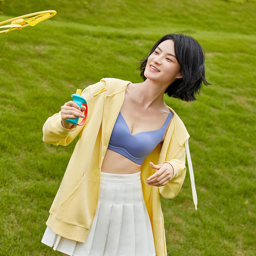 都市丽人Vbra泳布零感内衣薄款3/4杯无钢圈三排扣新年本命年红品LB36N6 商品图2