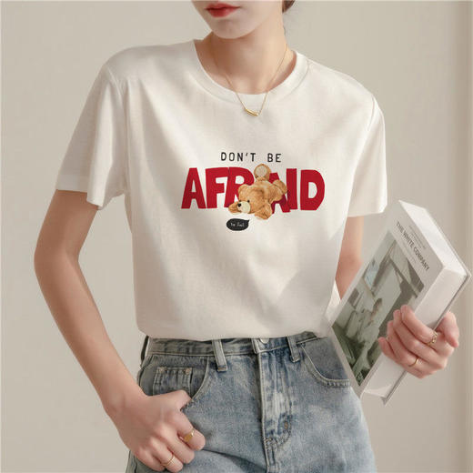 2025新款来袭 【79元3件！加购物车再结算自动减价】纯棉印花T恤！正肩显瘦变直角肩多种图案选择，内搭外穿四季通穿 商品图8